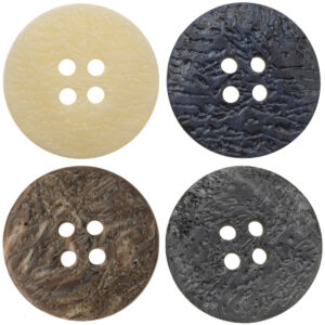 Fashion Resin Flat Coat Buttons with Irregular Texture 10pcs 