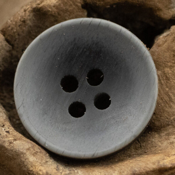 11.5mm Matte Bowl-Shaped Light Yellow Black Resin Buttons 40 Pack - Image 6