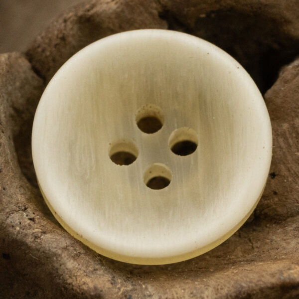 11.5mm Matte Bowl-Shaped Light Yellow Black Resin Buttons 40 Pack - Image 7