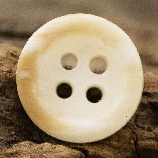 10mm/11.5mm Wood Grain Light Yellow Black Resin Buttons 60 Pack - Image 4