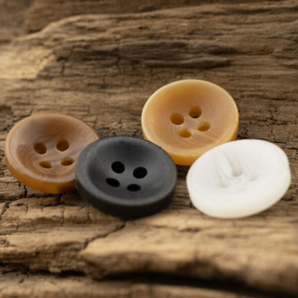 10mm Matte Bowl-Shaped Resin Buttons for Shirts and Knitwear - 50pcs - Image 3