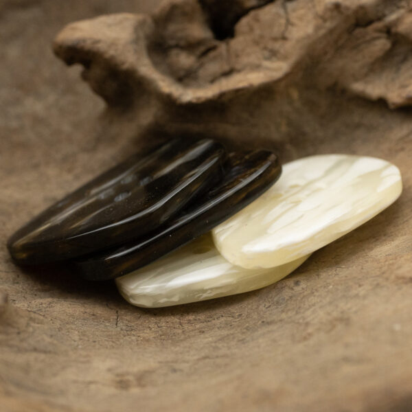 Glossy Polygonal Resin Coat Buttons Imitation Marble Texture 20PCS