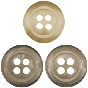 Irregular Curved Translucent Wide Edged Glazed Pearl Resin Buttons,50pcs 