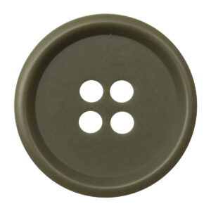 Round 4 Hole Matte Army Green Military Resin Buttons,20pcs 