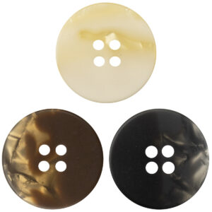 Round Light and Shadow Resin Buttons for Shirts Coats 20pcs