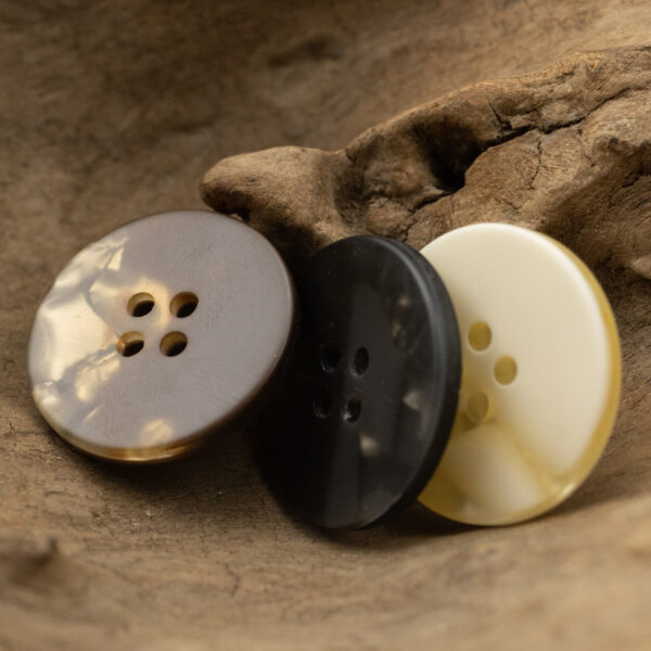 Round Light and Shadow Resin Buttons for Shirts Coats 20pcs - Image 3