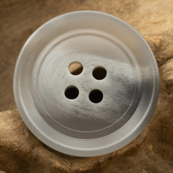 Light Gray Round 4-Hole Resin Buttons for Neutral Fashion Coat 30pcs - Lots of Buttons