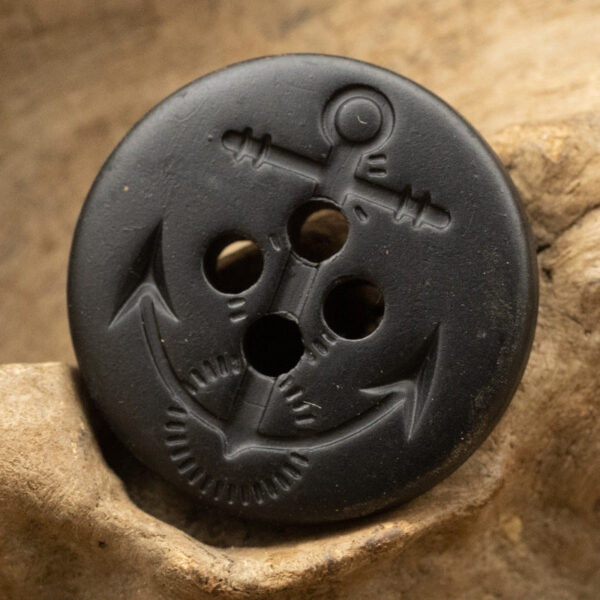 Matte Glossy Black Anchor Pattern Resin Buttons for Sailor Coats 30pcs - Image 5