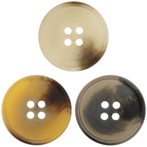 Matte Dark Gray Round 4-Hole Resin Buttons for Work Uniforms - 30pcs - Lots of Buttons