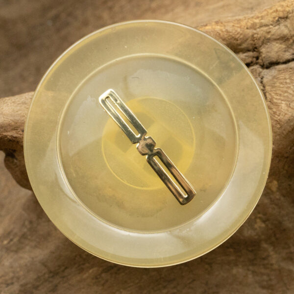 Luxurious Translucent Resin Buttons with Gold Foil 10pcs - Image 4