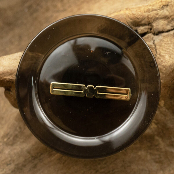 Luxurious Translucent Resin Buttons with Gold Foil 10pcs - Image 6