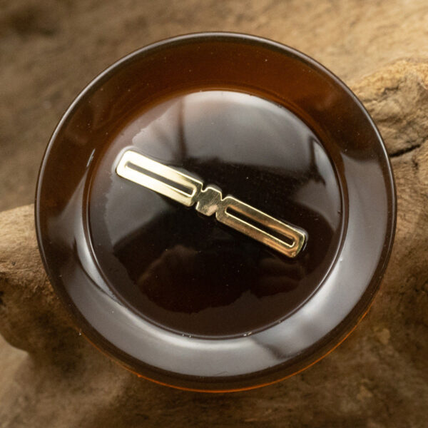 Luxurious Translucent Resin Buttons with Gold Foil 10pcs - Image 7