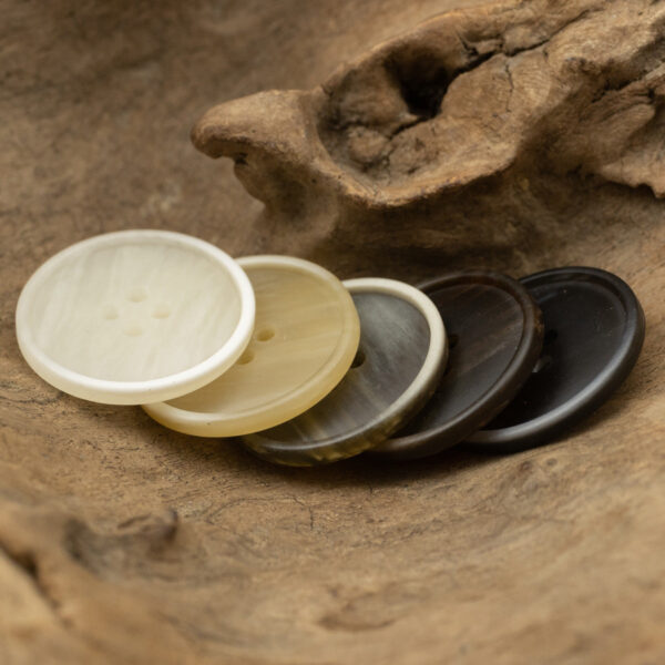 Wood Grain Gradient Resin Buttons for White Linen Cotton Suits 20pcs - Lots of Buttons