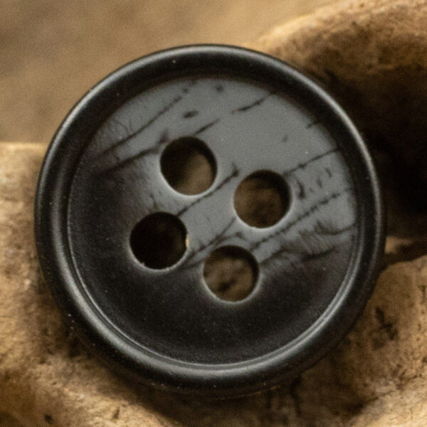 11.5mm Simple Printed Resin Buttons for Retro Denim Shirts 50pcs - Lots of Buttons