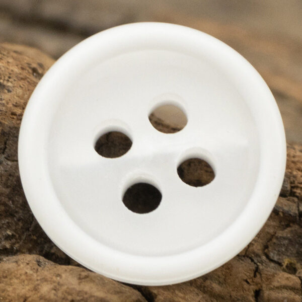 11.5mm Round Resin Buttons for White Business Shirts 40 Pack - Image 4
