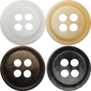 11.5MM Vintage Gradient Orange Resin Buttons for Corduroy Shirts 40 Pack