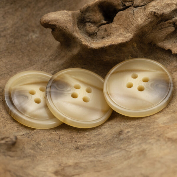 15-30MM Vintage Khaki Resin Buttons for Wool Coats 30pcs - Image 2