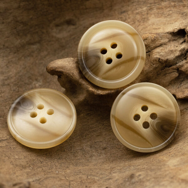 15-30MM Vintage Khaki Resin Buttons for Wool Coats 30pcs - Image 3