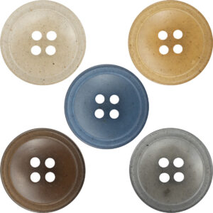 Translucent Jelly-Colored Resin Buttons for Women's Fashion Coats - 20pcs 