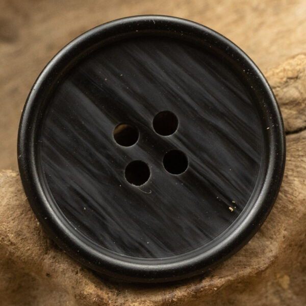 Gray Black Wood Grain Resin Buttons for Casual Pants 50 Pack - Image 4