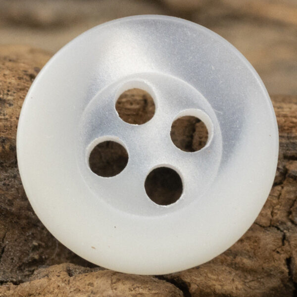 11.5MM White Light Yellow Resin Buttons for Men's Formal Shirts 40 Pack