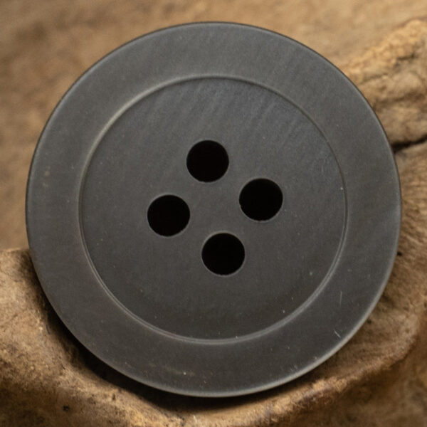 Gray Round 4-Hole Resin Buttons for Neutral Fashion Polo Shirts - 50pcs - Lots of Buttons