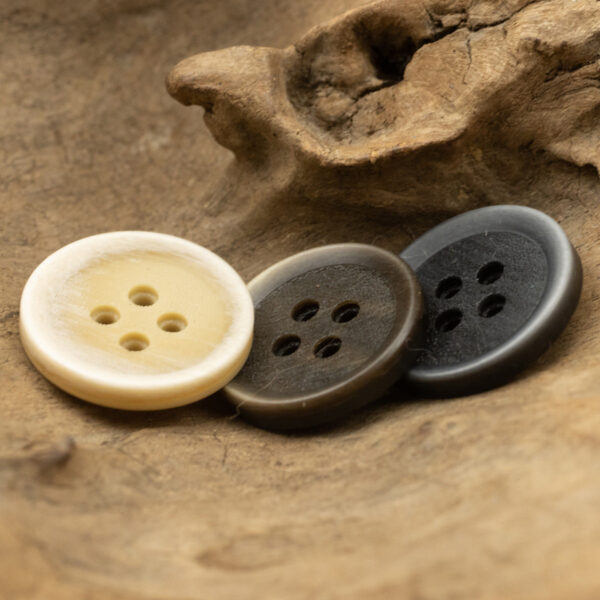 Round 4 Hole Resin Sewing Buttons with Gradient Frosted Surface,20PCS