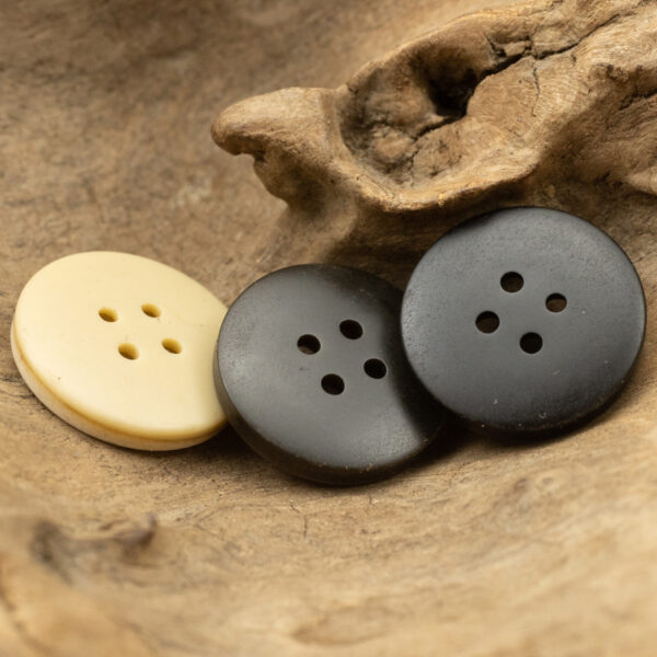 Round 4 Hole Resin Sewing Buttons with Gradient Frosted Surface,20PCS