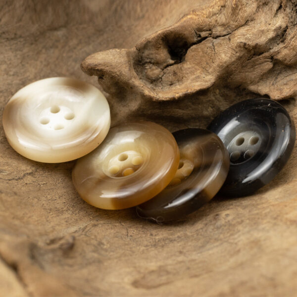 Shiny Coffee Resin Four-Hole Buttons for Knit Sweaters 30PCS - Lots of Buttons