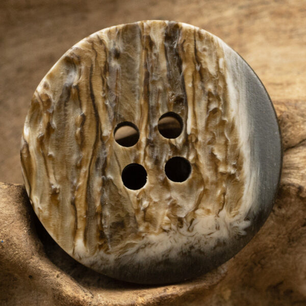 Irregular Resin Buttons with Imitated Tree Bark Texture,20pcs