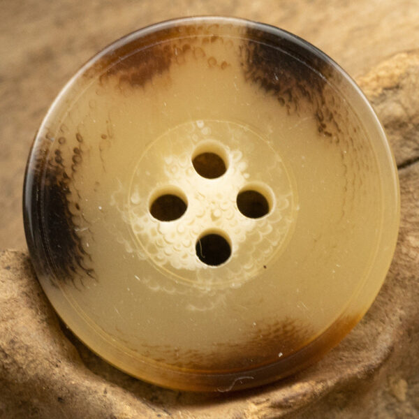 Imitation Yellow Cattle Horn Camel Color Coat Resin Buttons 20pcs