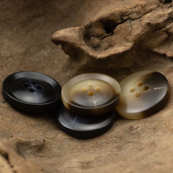 15-30mm Black Brown Resin Buttons for Suits 30pcs - Image 2