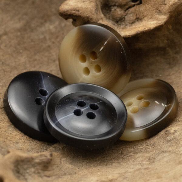 15-30mm Black Brown Resin Buttons for Suits 30pcs - Image 3