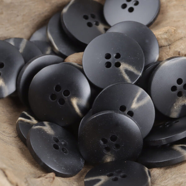Khaki Brown V-Shaped Beach Pattern Resin Button for Casual Trousers 30pcs - Image 4
