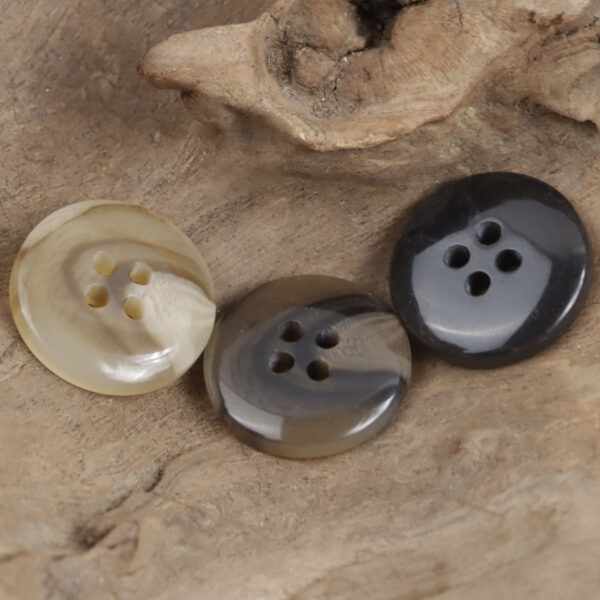 Resin Buttons for Light Khaki Casual Cargo Pants 30pcs - Image 2