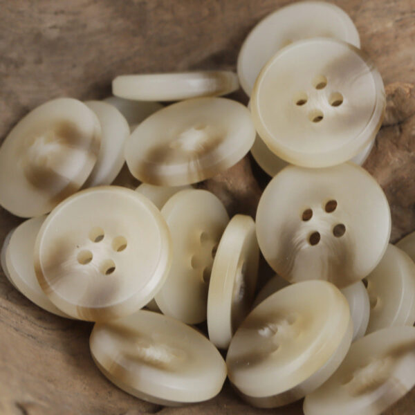 Beige and Black Coffee Resin Buttons for Casual Cardigans 30 Pack - Image 2