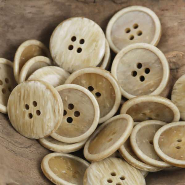 Wood Chip Texture 4 Hole Resin Button for Casual Pants 40 Pack - Image 5