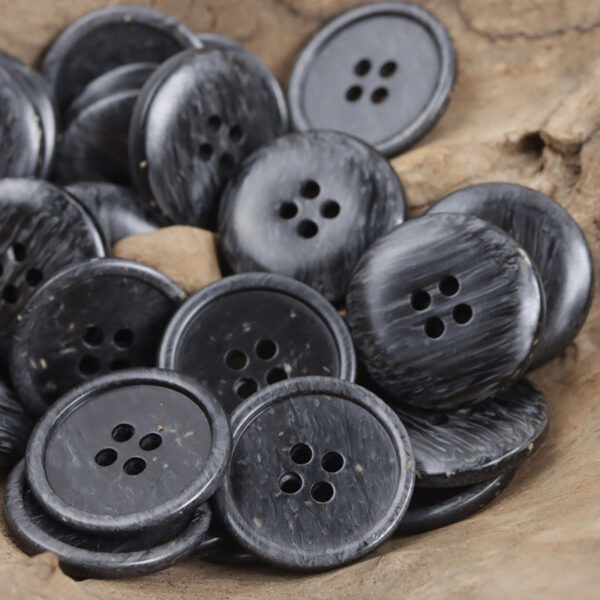 Wood Chip Texture 4 Hole Resin Button for Casual Pants 40 Pack - Image 2