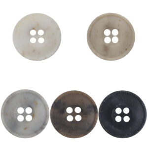 10/11.5/12.5mm Round 4 Hole Resin Buttons for Shirts 50 Pack