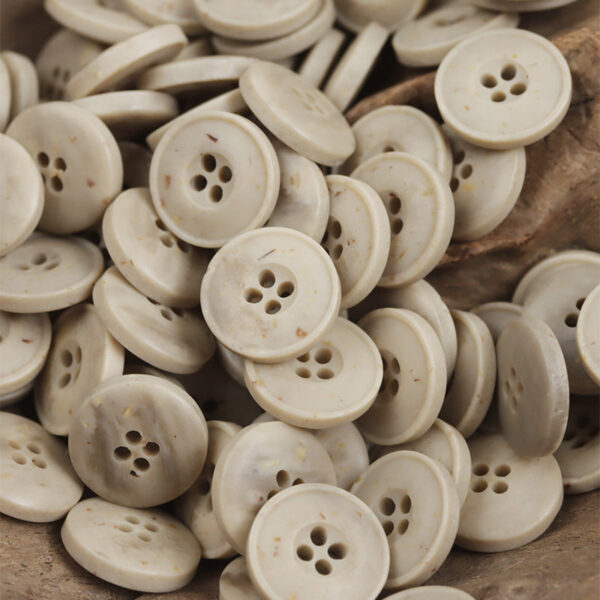 10/11.5/12.5mm Round 4 Hole Resin Buttons for Shirts 50 Pack - Image 2