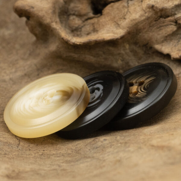 Moon Shadow Water Ripple Coffee Khaki Resin Buttons 30pcs - Image 3