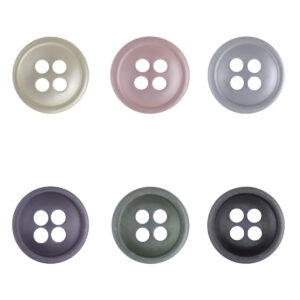 11.5mm 4-Hole Colorful Resin Buttons for Shirts 60 Pack