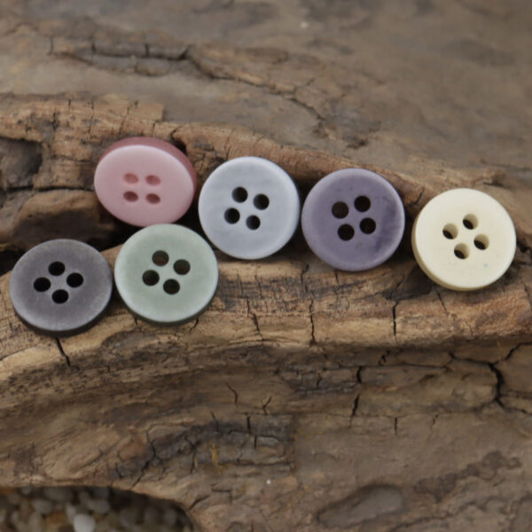 11.5mm 4-Hole Colorful Resin Buttons for Shirts 60 Pack - Image 3