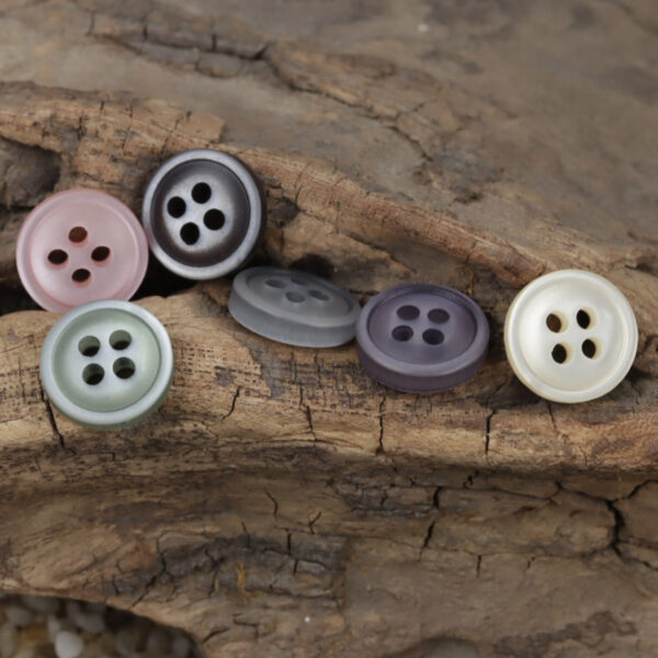 11.5mm 4-Hole Colorful Resin Buttons for Shirts 60 Pack - Image 2