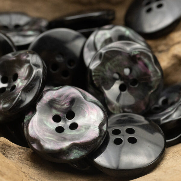 25mm Dazzling Color Flower Resin Buttons for Woolen Coats - 10pcs - Image 6
