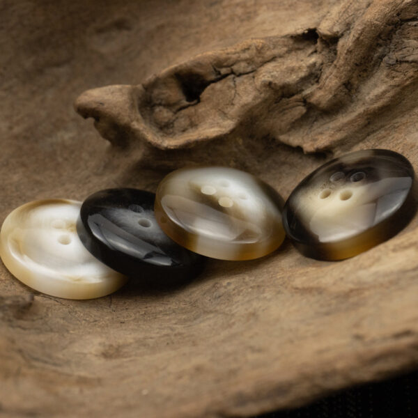 Round 4-Hole Resin Buttons for Black Woolen Coat - 40 Pack - Lots of Buttons