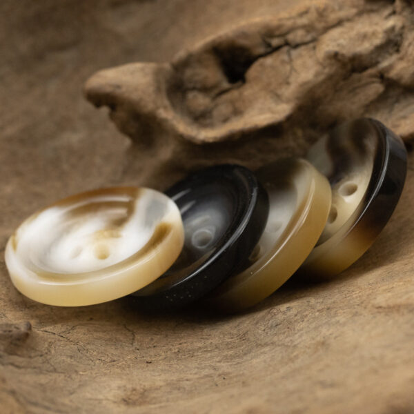 Round 4-Hole Resin Buttons for Black Woolen Coat - 40 Pack - Lots of Buttons