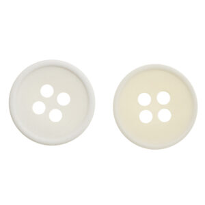 11.5MM Bowl-Shaped Translucent Beige White Resin Shirt Buttons 100pcs