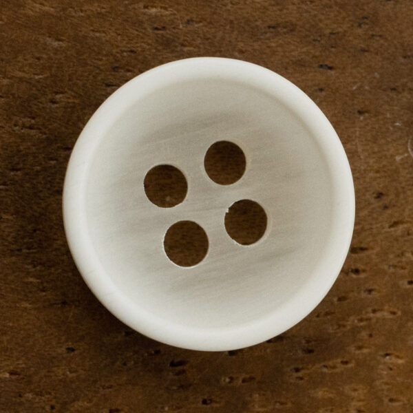 11.5MM Bowl-Shaped Translucent Beige White Resin Shirt Buttons 100pcs - Image 5