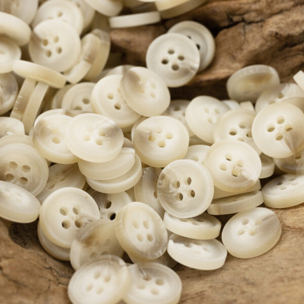 11.5mm Bowl-Shaped Imitation Wood Grain Resin Buttons 40 Pack - Image 6